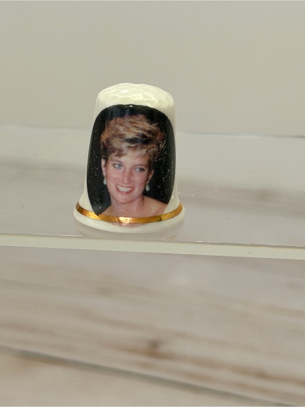 Diana Princess Of Wales Thimble Vintage Souvenir Collectible